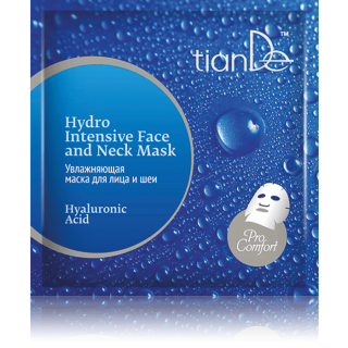 tianDe Hydratující maska na obličej a krk Hyaluronová