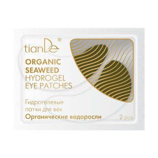 Tiande Hydrogelové polštářky na oční víčka „Organické vodní řasy” 2 ks